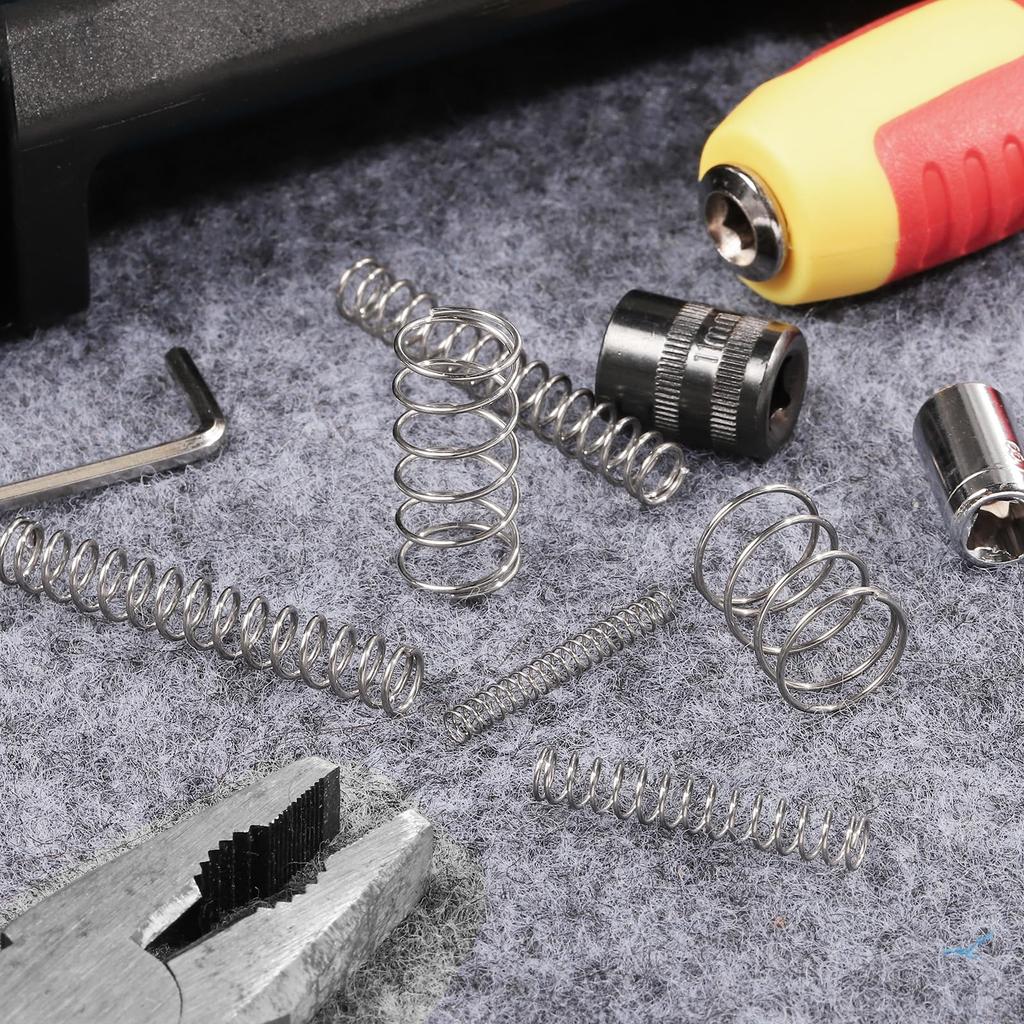 uxcell Spring Compression Spring Coil Spring Wire Diameter 0.02 Inch (0.4 Mm) Outer Diameter