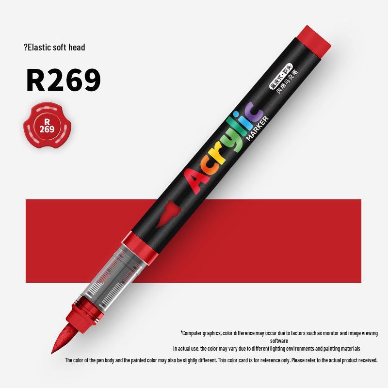 60-Color Soft Tip Liquid Ink Acrylic Marker Set for Primary School Art