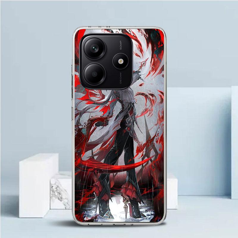 Arlecchino Genshin Impact Soft Cover for Xiaomi Redmi Note 15 14 13 12 Pro Plus Phone Case 14S 11S 11T 11E 10S 10 4G Pattern She