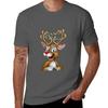 Adorable Reindeer T-Shirt Quick Drying Vintage Clothes Graphic Tee Shirt Graphic T Shirts Men's T-shirts