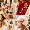 3D Embroidery Patch Christmas Felt Brooch Kit for Beginners, DIY Decorative Pins Set with Tools, Creative Sewing Projects Handmade Art Crafts Festive