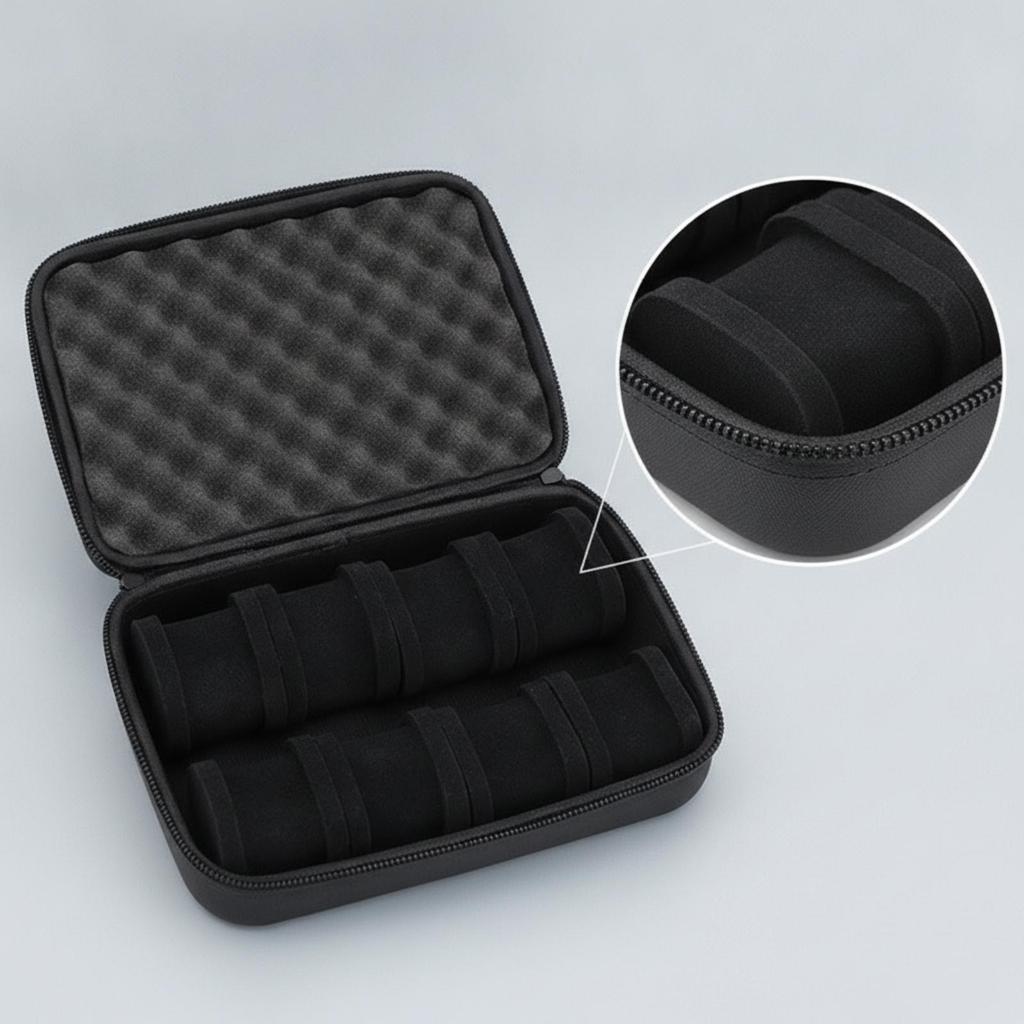 Watch Case with 8 Slots Padded Storage Safeguarding for Travelers