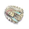 Indian Head Chief Retro Vintage Novelty Men 'S Metal Belt Buckle Xmas Gift