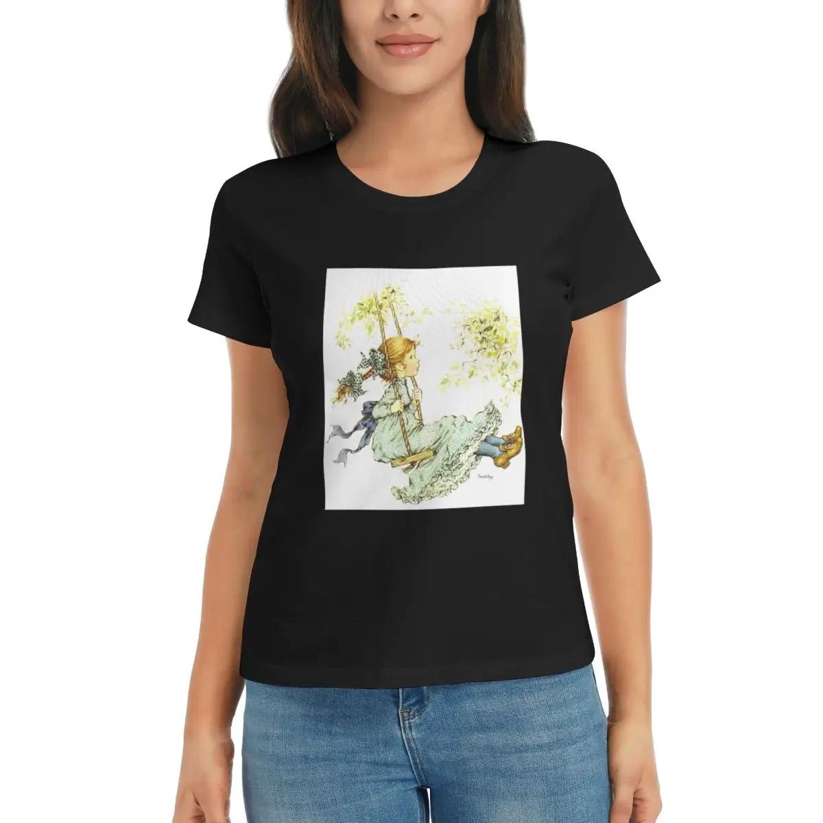 

Women TShirt Sarah Kay Swing Girl Summer Short Sleeve Tees Round Neck Cotton T Shirts Clothes Tops Streetwear 4XL