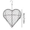 Hanging Bird Nesting House Bird Nesting Heart Holder Metal Birdhouse with Hook Hummingbird Nest Material Station for Wild Birds