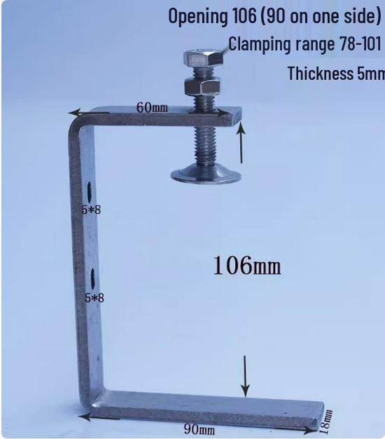 C304 Tiger Claw U-Shaped Stainless Steel Pipe Clamp