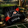 Flyers Hockey Team Throws Blanket Flannel Blankets Plush for Couch Bed Gifts for Men Women Travel picnic blanket Christmas fan gifts