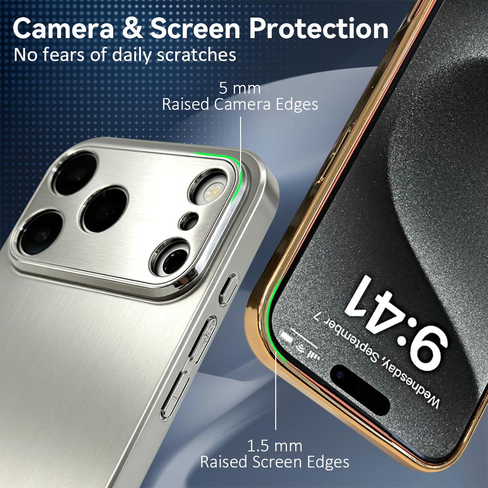 Coque de téléphone mode vache drôle pour iPhone 17 16 15 14 13 12 Pro Max Plus Coque bumper antichoc en métal galvanisé Dos en verre