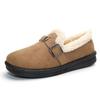 Winter Cotton Shoes for Women, Retro Boken Cotton Boots with Thick Velvet Snow Boots for Women