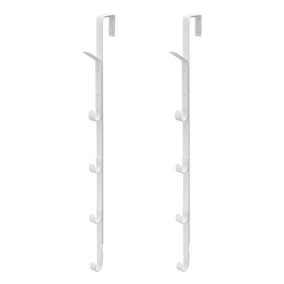 Of Belca Extendable Door Hanger Easy Extendable Door Set of White Width X Depth 9cm X Height Suitable for Door Clothing Bag Hat with Cushion [Set 2] -
