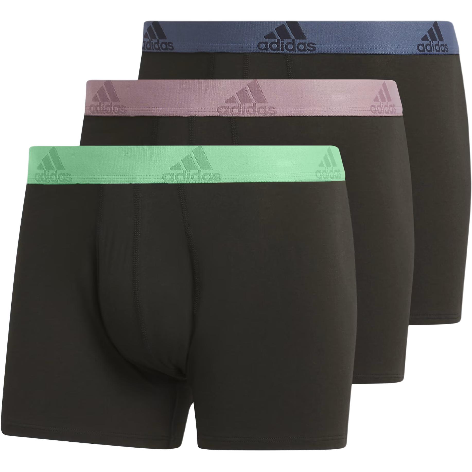 Adidas Color Block Logo Low Rise Boxer Briefs 3 Pack Men underwear IR0834 XL