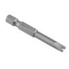 5 Pcs S2 Alloy Steel 50mm Length 1 4  Hex Shank U shaped Magnatic Screwdriver Bits Set