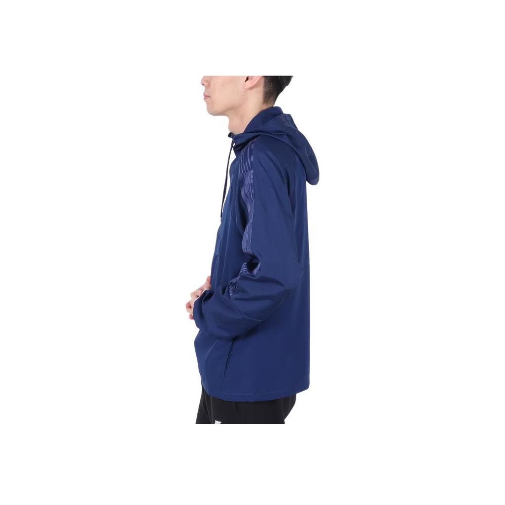 Nike Solid Color Logo Hooded Long Sleeve Jacket Men Jackets Blue HJ3751-492