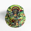 Hot-selling double-sided wearing ethnic style printed bucket hat men's and women's outdoor sun protection visor hip-hop trend basin hat