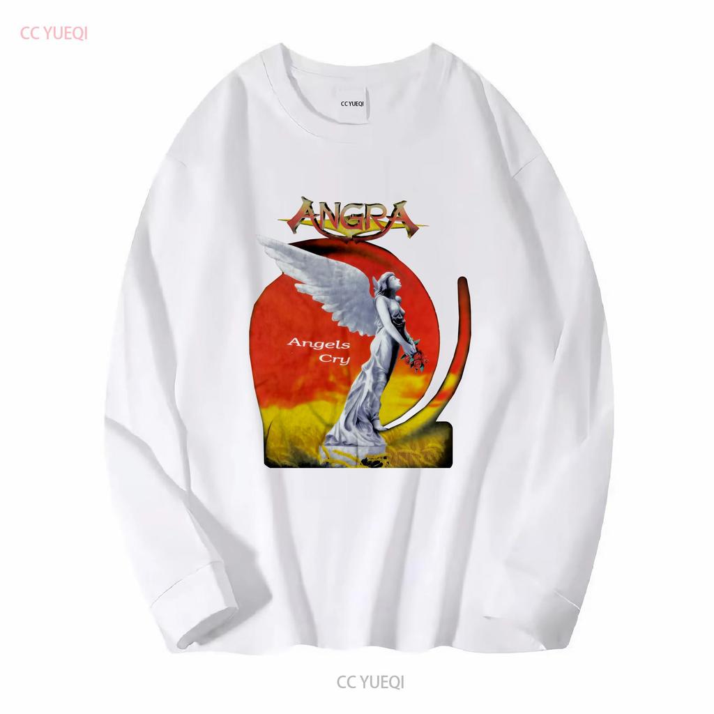Vintage 90er Angra Angels Cry 1993 Power Metal Band T-Shirt Musik Streetwear vintage Gewaschen Herren Designer Kleidung Mode Weich