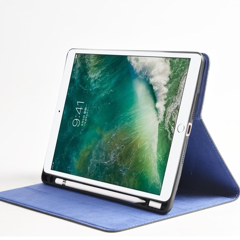 Apple iPad 10.2 Mini45 Echtes Lederhülle mit Stifthalter für Air3 Pro 10.5