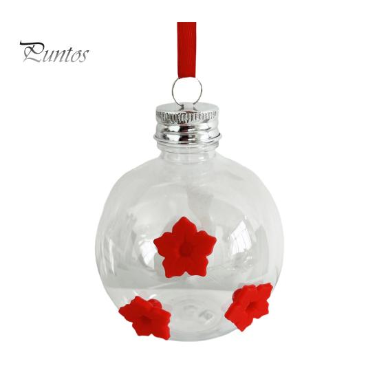 

Подвесная кормушка для колибри, круглая, прозрачная, уличный диспенсер для воды в виде колибри с 3 отверстиями для цветов для украшения двора чистый