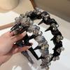 Koreanisches Strass-Tüll-Stirnband: Elegantes, vielseitiges Haaraccessoire für leichten Luxus