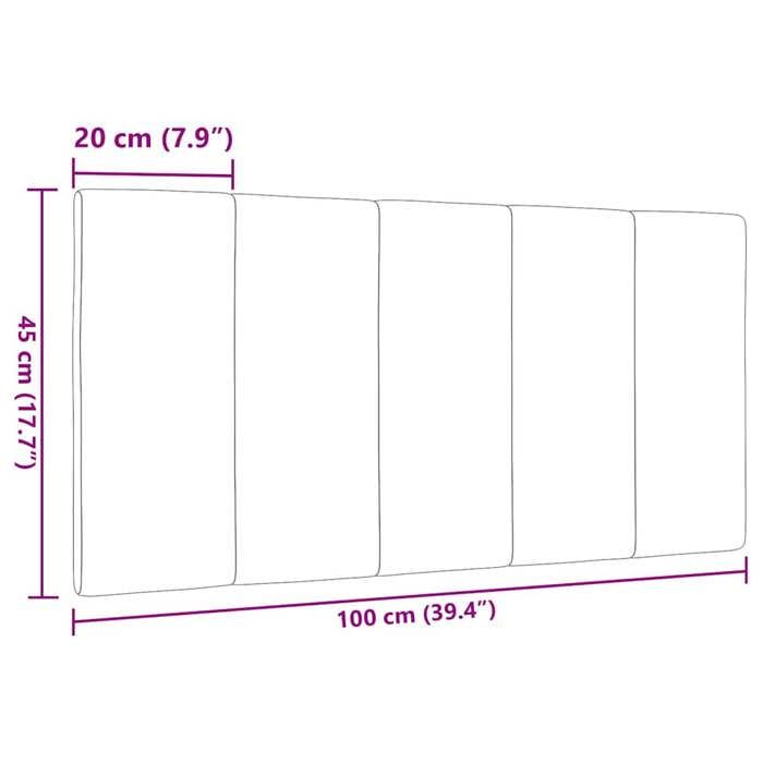 VidaXL Headboard Cushion Dark Grey 100 Cm Fabric 4019150