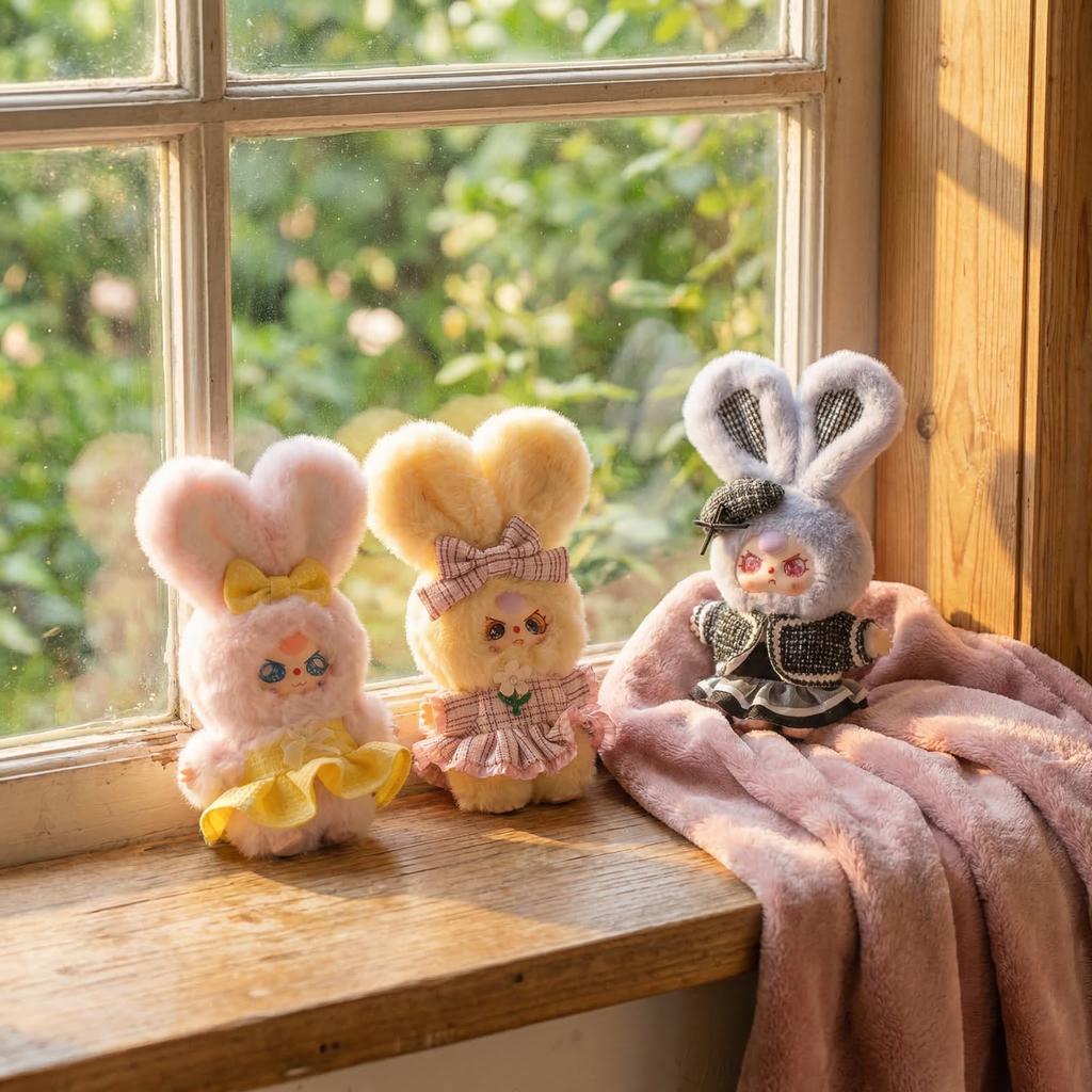 New Baby Three Oli's Wardrobe Series Plush Blind Box Vinyl Doll Bag Pendant Cute Figures Collectible Toys Birthday Surprise Gift