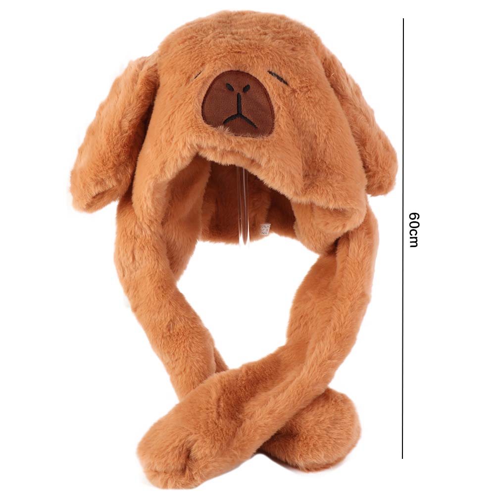 Tierohr Ohrbewegende Mütze Plüsch Plüschmütze Spielzeug Kawaii Hochspringende Kappe Party
