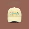 Korean Niche Flower Embroidered Baseball Hat Women's New Wide-brim Baseball Cap Showing Off Their Faces Soft Top Hat Trendy