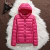 Down Jacket Women Coat Autumn Winter Jackets for Warm Quilted Parka Ladies and Light  Female Ultralight Hooded