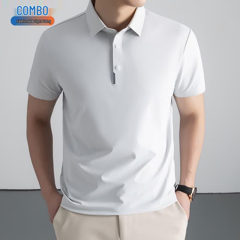 Men's Ice-Feel Business Casual Short Sleeve Polo T-shirt