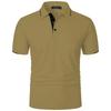 Mens Summer Classic Short Sleeve Polo Tops Button Placket Regular Fit and Solid Lightweight Casual Outdoor Pullover Topss