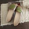Nuove scarpe singole autunnali in cotone e lino, stile letterario e retrò, con apertura leggera a forma di foglia, punta rotonda, suola morbida, versatili e comode, da donna
