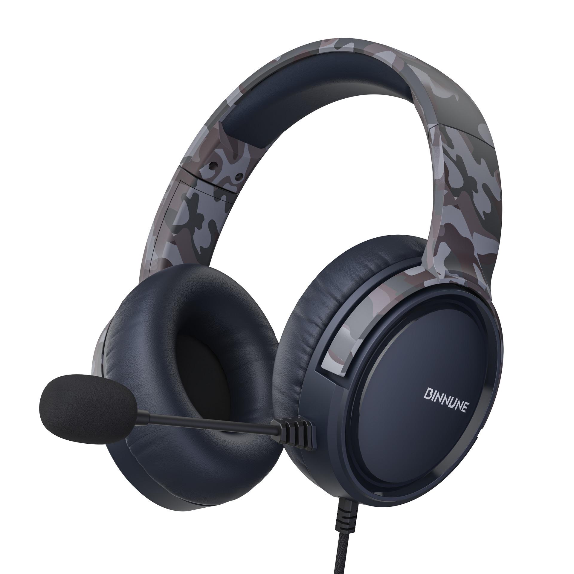 

Бездротові ігрові навушники NUBWO BG02, PS4, PS5, PC, NS 2,4 ГГц, 40 годин роботи від акумулятора, Bluetooth-навушники 5.3, мікрофон з шумозаглушенням Package size:20*19*10.5cm камуфляжний