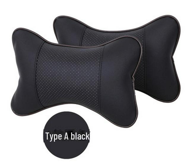 

Пара кожаных подголовников для шеи для автомобильных сидений - Аксессуары для интерьера чёрный
