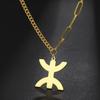 LIKGREAT Afrika Amazigh Buchstabe Halskette Für Frauen Yaz Berber Symbol Kabylischer Stil Ethnisch Berber Schmuck Spirituelles Geschenk