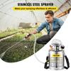 Edelstahl-Sprühgerät 4L Haushalts-Garten- und Bodenreinigungs-Sprühgerät, Geeignet für die aktuellen Bedürfnisse von Industrie, Landwirtschaft, Handel, Medizin