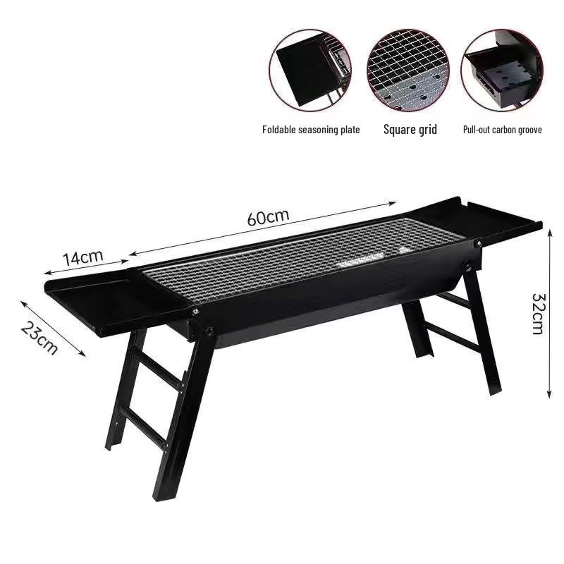 Tragbarer Klappgrill für Camping und Picknicks