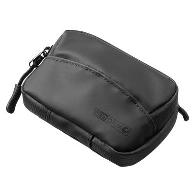 Sanwa Direct Smart Key Case, 2 Keys, 2 Cards, Coin Purse, Waterproof, Dustproof, Watertight Zipper, Key Ring Included, Black, 200-CAR106BK