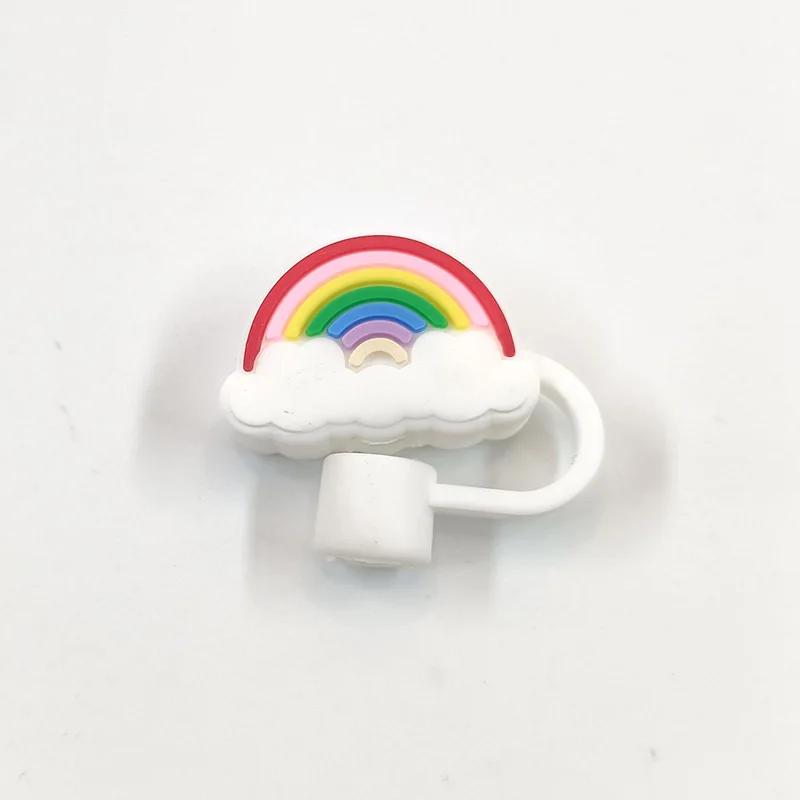 Creative Silicone Straw Plug Reusable Drinking Dust Cap Glass Cup Accessories Splash Proof Cartoon Straw Plugs Tips Cover