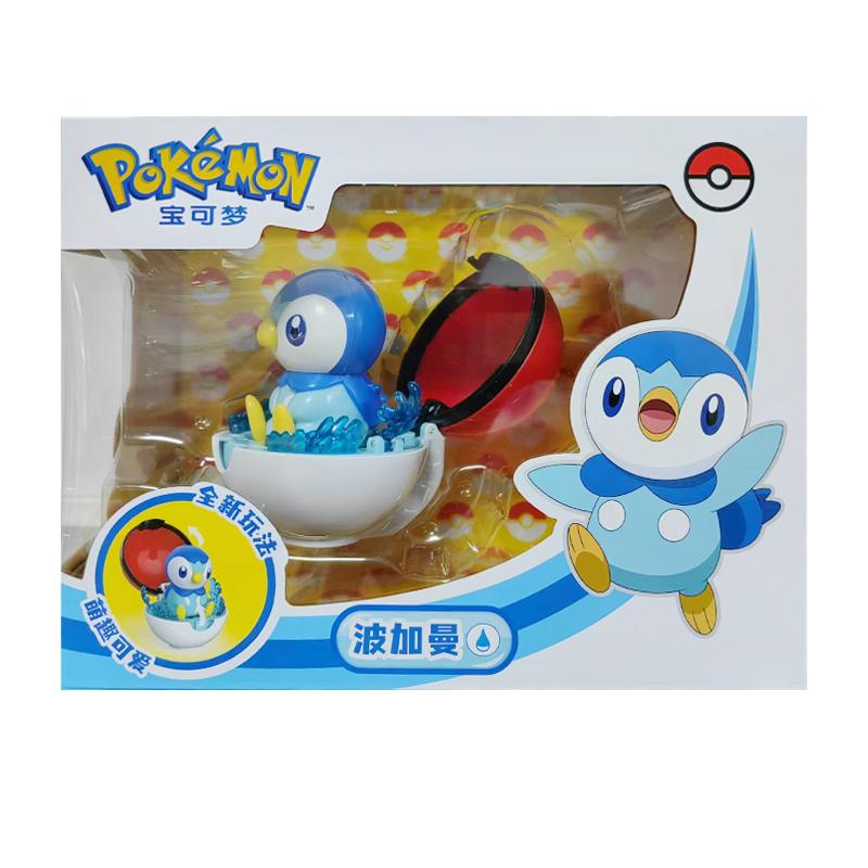 Pokemon Figure Piplup Scorbunny Cubone Mimikyu Jigglypuff Pikachu elf ball Pokeball Ball Collection Toy doll kids Birthday gift