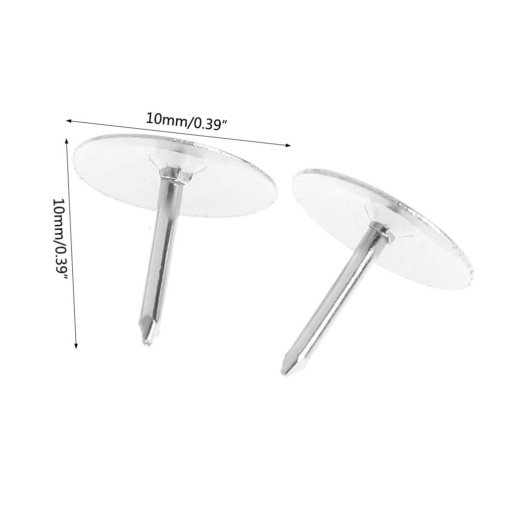80 Pack Multifunctional Flat Thumb Nails Push Pins Silver Steel Pushpin for Photos Picture Wall Maps Bulletin Cork Board