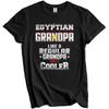 Egyptian Grandpa Regular Grandpa Only Cooler Shirt Funny Egypt Grandparent Gift