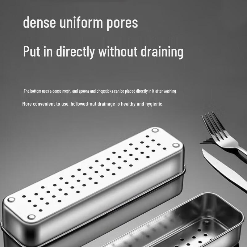 Stainless Steel Draining Chopstick & Spoon Holder