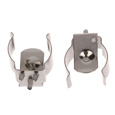 10 piezas de clip de contacto de batería 18650 BC-1719 de acero niquelado con estampado metálico, accesorios para soporte de batería 18650