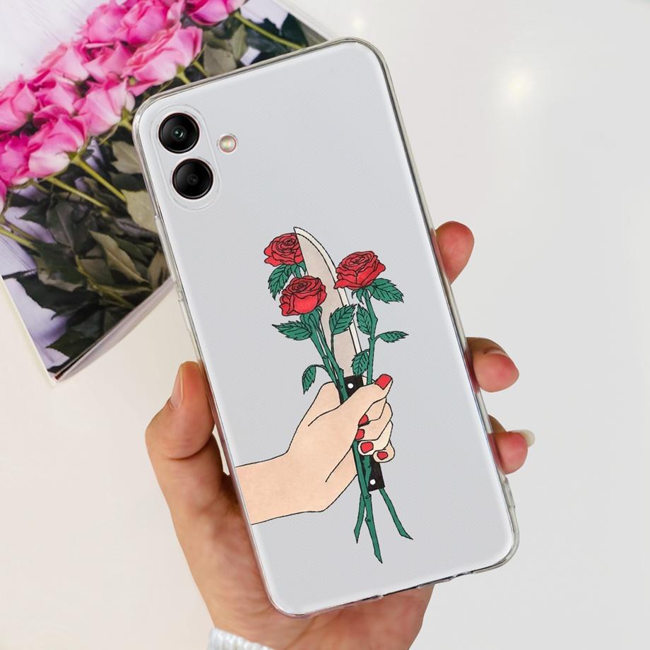 For Samsung Galaxy A05 Case Soft TPU Silicone Coque Fundas For Samsung Galaxy A05s Samsung A05 A05s Bumper Coque Painting Capas