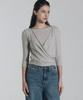 ANDNEEDS Fade 3/4 Sleeve Tee (Melange Gray)