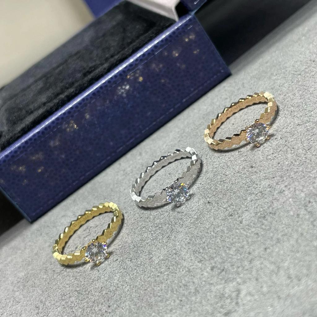 2024 New Hot Brand Vintage Women's Rings Luxury Jewelry For Women Honeycomb Designer Fashion Pure 925 Silver Lady Party Rings