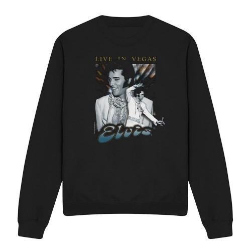 Elvis Presley Unisex Adult Live In Vegas Sweatshirt