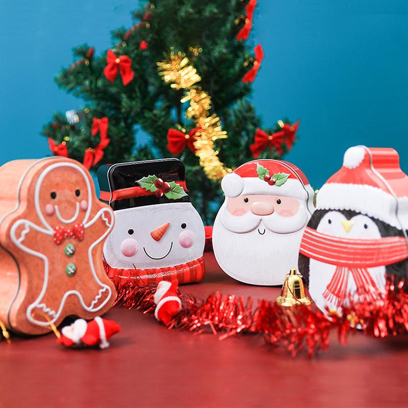 Creative Christmas Tinplate Gift & Cookie Box - Holiday & Wedding Candy Packaging