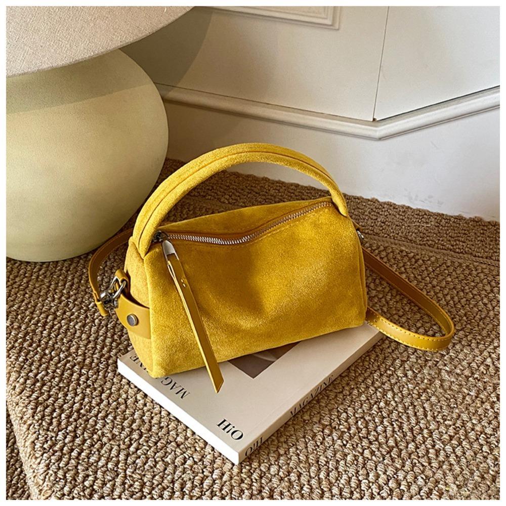 Luxury Mini Size Shoulder Bag PU Leather Matte Suede Pillow Bag Frosted Surface Women's Handbag Daily Use