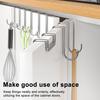 2/5Pcs Clothes Towel Hangers Over-Cabinet Hooks Closet Wardrobe Door Hanging Load-bearing Simple Installation Hooks