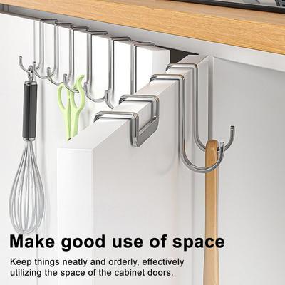 2/5 Stück Kleider Handtuch Aufhänger Über-Schrank Haken Schrank Garderobe Tür Hängend Tragfähig Einfache Installation Haken